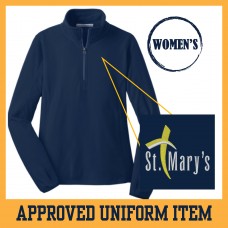 Port Authority Microfleece 1/2-Zip Pullover - Women's (Navy)